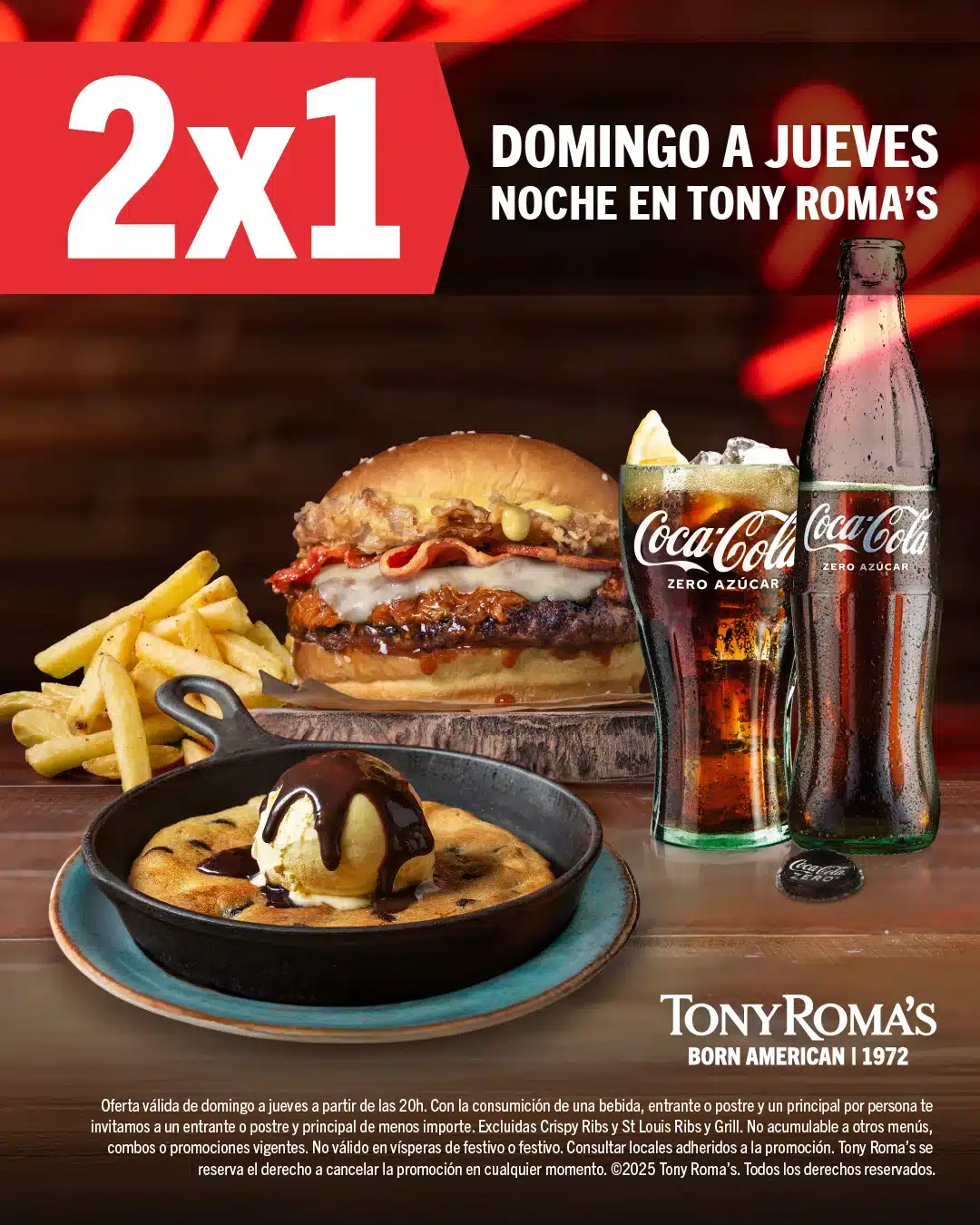 2x1 De Domingo a Jueves