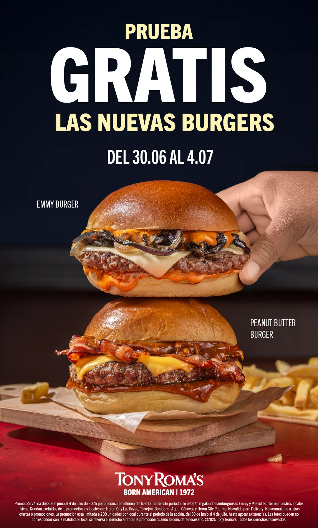 PROMO: Prueba gratis las nuevas Burgers